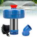 Stainless Steel Pond Fountain Aerator, 1HP 110V Stainless Steel Pond Jet System Fully Automatic Powerful Lake Floating Fountain for Ponds, Lakes