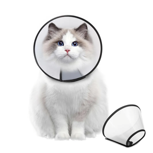 Supet Dog Cone Collar Adjustable After Surgery, Comfortable Pet Recovery Collar & Cone for Large Medium Small Dogs, Elizabethan Dog Neck Collar Plastic Practical