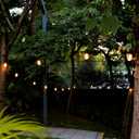 GANA 12V Low Voltage & Safe LED Outdoor String Lights,48FT 15 Shatterproof Bulbs, 2200K Warm White Pergola Lights for Your House's, Garden, Fence, Porch,Balcony,and Bistro