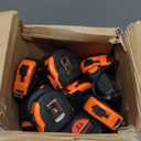 Copkim 50 Pieces Tape Measure Retractable and Easy Read with Fractions Marked Easy Read Basics Self Locking Measuring Tape Bulk for Engineer Contractors(12 Ft,Orange)