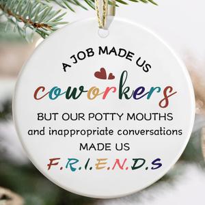 Coworker Ornament - Gifts for Coworkers - Thank You Gifts for Coworkers - Christmas Coworker Gifts - Coworker Appreciation Gifts for Women - Christmas Ornaments for Coworkers - A Job Made Us Coworkers