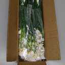 12 Bundles Artificial Daisy Flowers for Outdoors Summer Decor, UV Resistant Fake Cemetery Flowers Faux Plastic Greenery Shrub Plants for Outside Home Gardens Porch Planter Memorial Day Dcor(White)