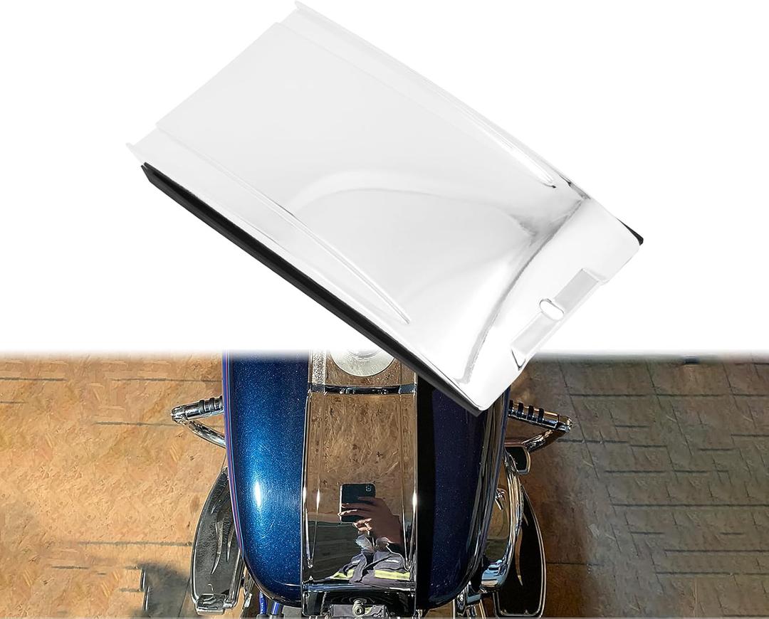 Lower Tank Dash Panel Extension Fit for Harley Softail Fat Boy Night Train Heritage Springer FXST FLST 2000-2017 Chrome