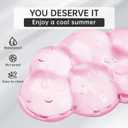 Mouse Pad with Wrist Rest, Soft Cloud Gel Keyboard Mouse Pad Set with Hand Wrist Support, Cute Non Slip Office Desk Accessories for Comfort/Pain Relief/PC Gaming/Computer/Laptop, (Pink Cloud)