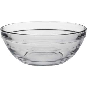 Duralex lys stackable clear bowl, 0.5 quart, 50 cl, 5.5", 14 cm / set Of 6