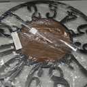 24" Silent Wall Clock – Adjustable Night Light, Battery Operated