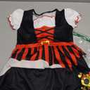 LATOBREATH Baby Little Girl Pirate Costume Princess Dress Halloween Party Dress up With Hat Eye Patch (4-5Y, Black)