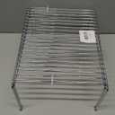 iPEGTOP Set of 2 Kitchen Cabinet Shelf Organizer, Medium (13 x 9.4 Inch) Bathroom Cabinet Organization Wire Shelf Rack, Rustproof Storage Space Saver Shelves for Countertops Pantries Utensils (Chrome)