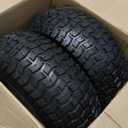 15x6.00-6 Rubber Lawn Mower Tire and Wheel, 2 Pcs Replacement 15x6-6nhs Riding Mowers Lawn Tire and Wheel with 3/4" Bushing, 3" Centered Hub