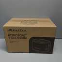 MUELLER HOME Retro Toaster 2 Slice, 7 Browning Levels, 3 Functions (Reheat, Defrost, Cancel), Stainless Steel Features, Removable Crumb Tray, Under Base Cord Storage, White Toaster Kitchen Appliances