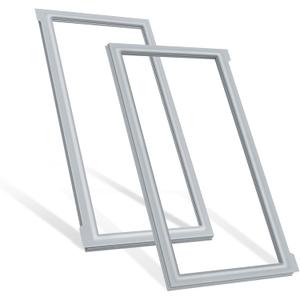 Upgraded W10830162 (Right) & W10830283 (Left) Refrigerator French Door Seal Gaskets Part for Whirlpool Refrigerator Gasket Seal Replacement for Kitchen-Aid & Ken-more Parts Replace Door Seal