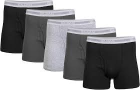 Gildan Men's Underwear Boxer Briefs, Multipack, Black/Charcoal/Sport Grey (5Pack), XLarge