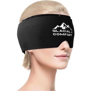 Glacial Comfort Migraine Relief Cap - Cold Therapy & Compression for Headache Relief, Adjustable & Reusable, Freezable, Odorless, Non-Toxic, Comfortable Fit for All Head Sizes, Mothers Day Gift Idea.