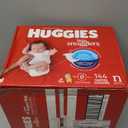 Huggies Size Newborn Diapers, Little Snugglers Baby Diapers, Size Newborn (up to 10 lbs), 144 Count, Packaging May Vary