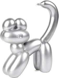 VOFSTAND Cat Lover Gifts for Women - Cute Balloon Cat Decor Handmade Modern Balloon Animal Shelves Decor, Cute Statue Home Décor, Bedroom Sculpture Desk Statue, Whimsical Gift for Cat Lovers