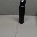 Han's Bottle Sports Water Bottle - 32 Oz, Straw Lid, Leak Proof, Vacuum Insulated Stainless Steel, Double Walled, Thermo Mug,Black (Balck)