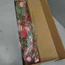 5 FT Artificial Valentine Garland Romantic Valentines Day Garlands Farmhouse Valentines Day Floral Garlands with Tulip Heart Berries for Mantle Table Stairs Indoor Outside Holiday