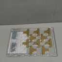 10 Pack Brushed Brass Cabinet Pulls, 2 Inch Cabinet Door Handles with Single Hole, Square Kitchen Hardware for Doors, Drawers & Cupboards,Gold Stainless Steel Knobs