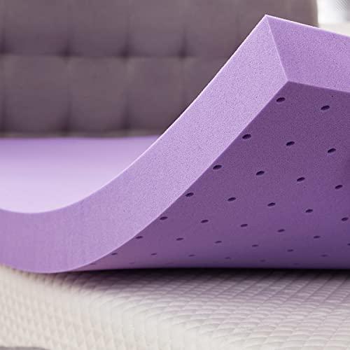 SINWEEK 3 Inch Gel Memory Foam Mattress Topper Ventilated Soft Pressure Relieve Mattress Pad, Breathable Bed Topper, CertiPUR-US Certified, King Size