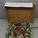 24" Wreaths for Front Door, Wreath with Tulip Wreath, Butterfly, Lavender and Eucalyptus, Vivid Artificial Floral Wreath for Wall Window Farmhouse Party Holiday Home Décor