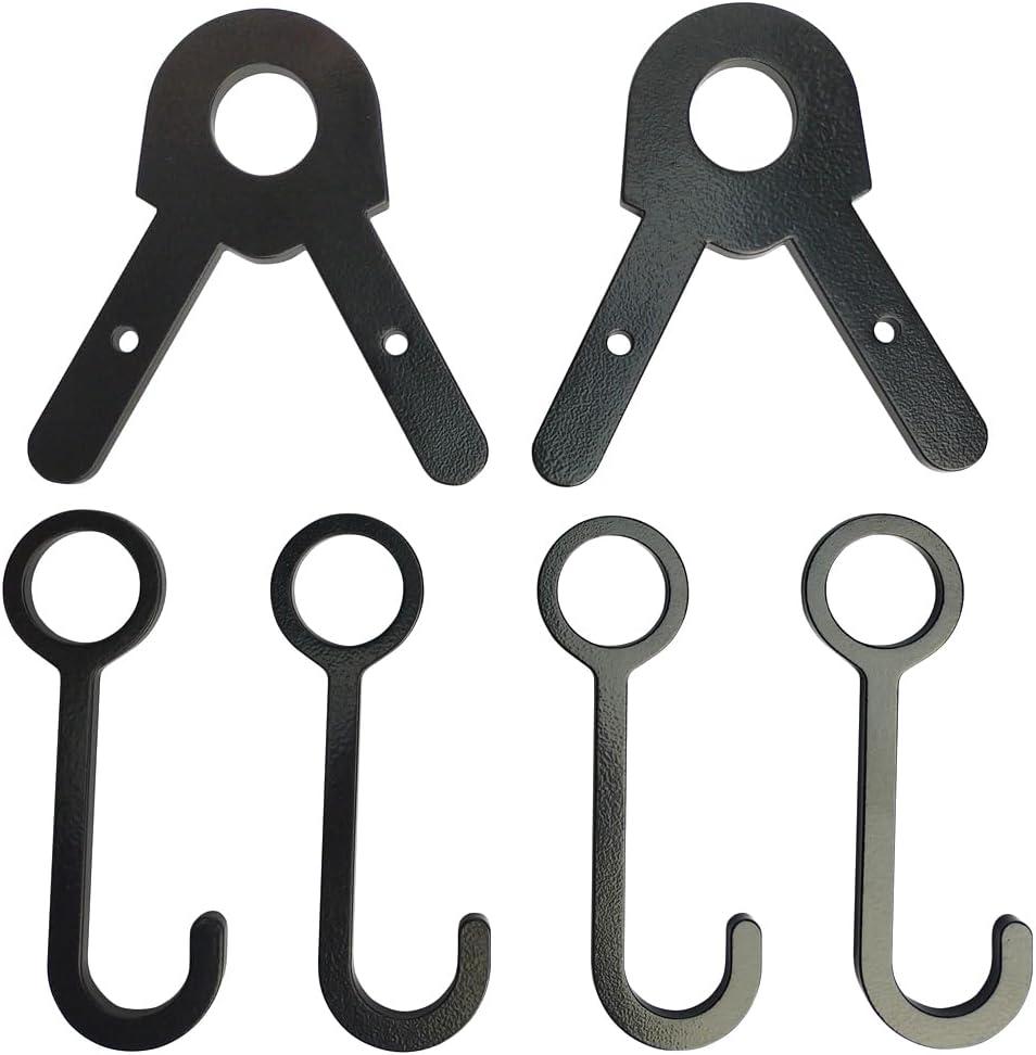 Steel Target Hanger, AR500 Steel Target Stand Kit & Hooks for 1 Inch EMT Conduit (4 target hangers & 2 leg brackets)