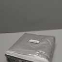 Joywell Linen Silver Grey Full Blackout Curtains 90 Inch Long 2 Panels Set for Bedroom Living Room,Back Tab Rod Pocket Room Darkening Thermal Insulated Black Out Window Drapes,52x90 Inches