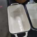 Cast Iron Bread Loaf Pan with Lid, Loaf Pans for Baking Bread 9x5, Enameled Bread Pans for Homemade Bread, Sourdough, Set of 2 (Cream White)