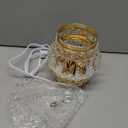 Wax Melt Warmer Wrought Iron Crystal Oil Burner for Home, Living Room, Bedroom, Kitchen, Office (Golden)