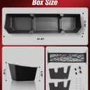 Underseat Storage & Center Console Organizer for Ford F150 2015-2020
SuperCrew/Crew Cab, for F-150 F250 F350 F450 Super Duty, Rear Under Seat Truck Tool Box Car Accessories