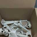 UMEELR 36in/3ft Life Size Posable Skeleton, Plastic Full Body with Movable Joints Skeleton for Halloween Party Prop Graveyard Haunted House Decorations