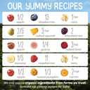 Happy Baby Organics Stage 2 Baby Food Pouches, Gluten Free, Vegan & Healthy Snack, Clearly Crafted Fruit & Veggie Puree, Fruit & Veggie Variety Pack, 4 Ounces (Pack of 10), Amazon Exclusive