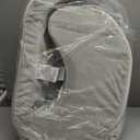 My Brest Friend Super Deluxe Nursing Pillow - Enhanced Comfort & Ergonomic Breastfeeding Pillow for Ultimate Support For Mom & Baby - Adjustable and with Handy Side Pocket, Platinum