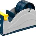 Excell ET-12270 Blue/Grey Premium Twin-Roll Steel Desk Top Dispenser: 2 in. Wide (3 in. core)
