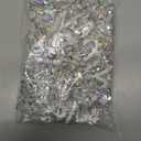 Zbroh Handmade Bodice Rhinestones Applique Sewing Glass Beads Stones Crystal Trim Lace Patches for Dress Clothing Accessories 13X18inches (Clear AB)