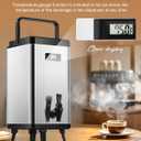 Insulated Beverage Dispenser Keep Hot & Cold Urn 12 L/3.2 Gallon Drink Dispenser with Spigot for Tea Coffee Juice Iced Drink