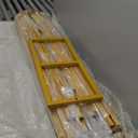 10x20ft Backdrop Stand Heavy Duty Pipe and Drape Backdrop Stand for Parties, Adjustable Pipe Kit Curtain Frame Stand for Photography Background Support, Wedding Arch Metal Frame (Gold)