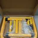 RELIFE REBUILD YOUR LIFE Dip Station Functional Heavy Duty Dip Stands Fitness Workout Dip bar Station Stabilizer Parallette Push Up Stand (Yellow)