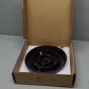 LE TAUCI Slow Feeder Dog Bowls Ceramic, 3 Cups Slow Feeding Dog Bowl Medium Large Breed, Pet Bowl for Fast Eaters, Puzzle Pet Dishes, Maze Purple