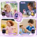 Smart Watch for Kids Girls Gift Age 3-12 with 39 Games Alarm Clock Camera Video Music Player Pedometer Flashlight 12/24 hr HD Touch Screen Kids Smart Watch Birthday Toys for 4 5 6 7 8 9 10 Year Olds