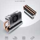 GRAUGEAR M.2 2280 SSD Heatsink Built-in PWM Cooling Fan[G-M2HP04-F]