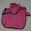 Weesiber Dog Raincoat, Waterproof Dog Rain Jacket Hooded Poncho Slicker, Lightweight Pet Rain Coat for Walking (M, Pink)