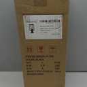 Beionxii Outdoor Post Lights, 20inch Large Modern Large Exterior Post Lantern Pillar Light with Pier Mount Base, Black Cast Aluminum w/Clear Cylinder Glass - A291P-1PK (NOT Solar, 110-120V AC)