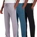 3 Pack Men's Pajama Pants Lounge Sleepwear PJ Comfy Bottoms with Pockets