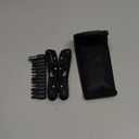 26-in-1 MultitoolProfessional Stainless Steel Multi Tools Multitool Pliers Pliers Pocket Knife with Heavy Duty Screwdriver Sleeve, Replaceable Bits Multitools for Outdoor, (black)