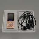 RUIZU 64GB MP3 Player with Bluetooth 5.3, 1.8" Screen Portable Music Player, FM Radio, Voice Recording, EBook, Shuffle Single Loop, 80H Digital Audio Video Playback, Lightweight, Support 128GB TF Card (Pink)