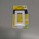 2 x Leviton Renu One-Gang Screwless Snap-On Wallplate, REWP1-WW, White on White