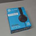 JLab Studio Wired On-Ear Headphones, Black, Tangle Free Cord, Ultra-Plush Faux Leather with Cloud Foam Cushions, 40mm Neodymium Drivers with C3 Sound (1 Pack)