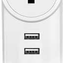 Dual Mode WiFi 3 Outlets WiFi Smart Plug, Powerful 10A 2400 Watt Output, Individually Controllable USB Alexa Smart Plug Multi-Outlet Through Alexa, Google Home