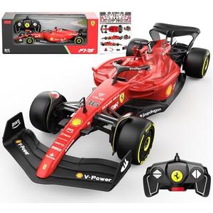 Voltz Toys Authentic Licensed 1:18 Ferrari F1 75 Remote Control Car - F1 Collection RC car Series for Kids and Adults - 2.4GHz RC Car for Gift (1:18 Ferrari F1 75)