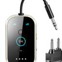 Ultra Xmagpot Bluetooth 5.4 Transmitter Receiver  CNC Aluminum & Ceramic Glass | Dual Link for 2 AirPods/Headphones | aptX Adaptive/HD Audio | Wireless Transmitter for Airplane/TV/Car/Gym